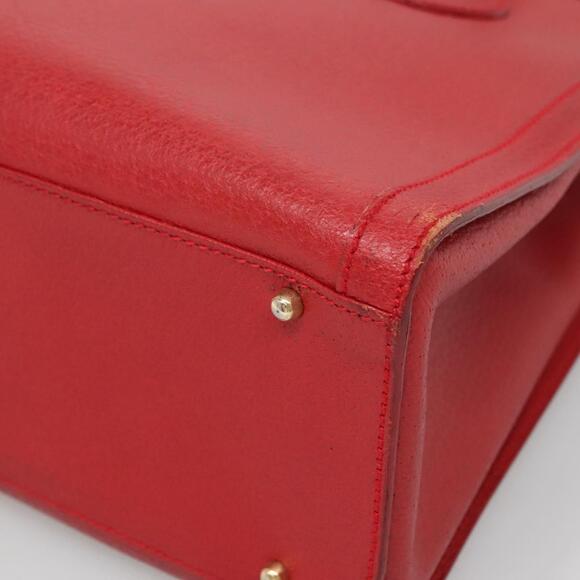 GUCCI Bamboo Hand Bag Leather Red Gold 002 2853 0260 0 - Picture 10 of 16